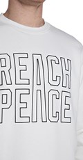 BIJELA PAMUČNA MAJICA DUGIH RUKAVA "REACH PEACE" - 3