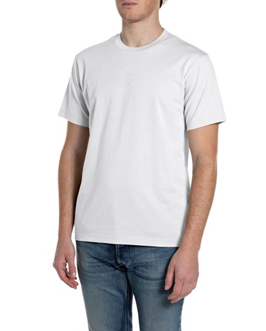 Replay bijela pamučna majica s 3d replay logom