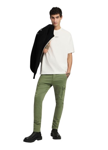 Replay BIJELA PAMUČNA MAJICA S MINI REPLAY NATPISOM - 1