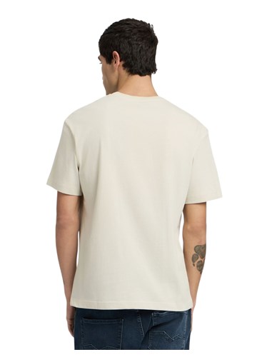 Replay BIJELA PAMUČNA MAJICA S NATPISOM DENIM GOODS - 3