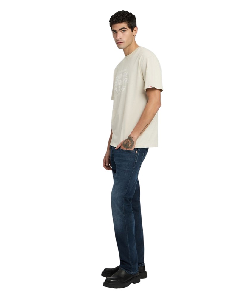 Replay BIJELA PAMUČNA MAJICA S NATPISOM DENIM GOODS - 4