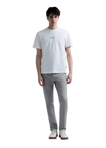 Replay BIJELA PAMUČNA MAJICA S PRINTOM NA PRSIMA I LEĐIMA - 1