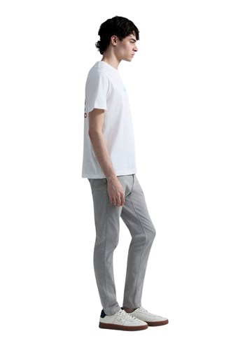 Replay BIJELA PAMUČNA MAJICA S PRINTOM NA PRSIMA I LEĐIMA - 4