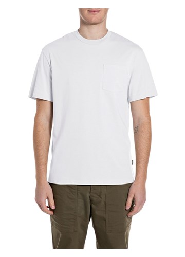 Replay BIJELA PAMUČNA MAJICA S PRINTOM ZMAJA NA LEĐIMA - 1