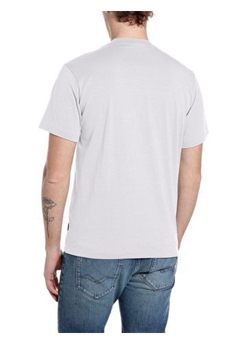 Replay BIJELA PAMUČNA MAJICA S UTISNUTIM LOGOM - 2