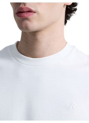 Replay BIJELA PAMUČNA MAJICA S VEZENIM R LOGOTIPOM - 6