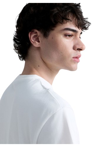 Replay BIJELA PAMUČNA MAJICA S VEZENIM R LOGOTIPOM - 7