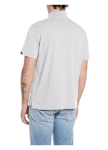 Replay BIJELA POLO MAJICA OD RASTEZLJIVOG PIQUE PAMUKA - 2