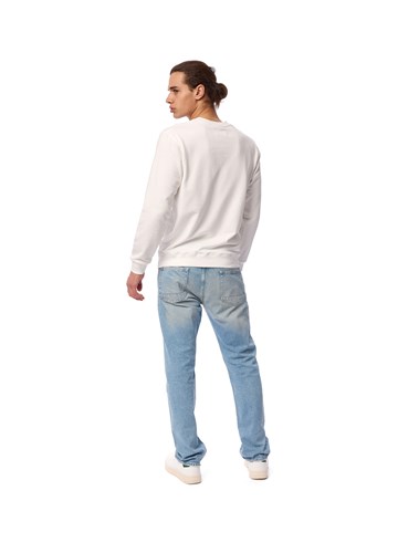 Replay BIJELA SWEATSHIRT S CLASSIC REPLAY PRINTOM U KONTRASTNOJ BOJI - 4
