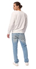 BIJELA SWEATSHIRT S CLASSIC REPLAY PRINTOM U KONTRASTNOJ BOJI - 4