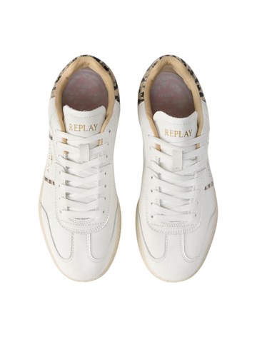 Replay BIJELE PYPER W FUSION KOŽNE TENISICE - 4