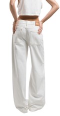 BIJELE JEANS HLAČE S PREDNJIM DŽEPOVIMA W8166  858009B - 3