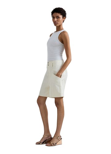 Replay BIJELE KRATKE HLAČE OPUŠTENOG KROJA OD KEPERA - 4