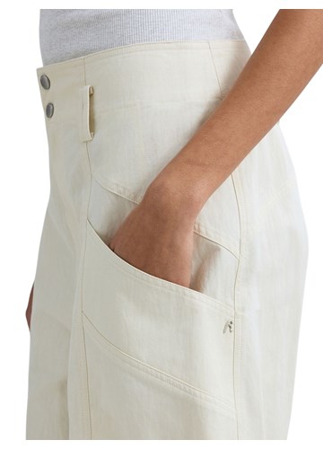 Replay BIJELE KRATKE HLAČE OPUŠTENOG KROJA OD KEPERA - 5