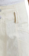 BIJELE KRATKE HLAČE OPUŠTENOG KROJA OD KEPERA - 6