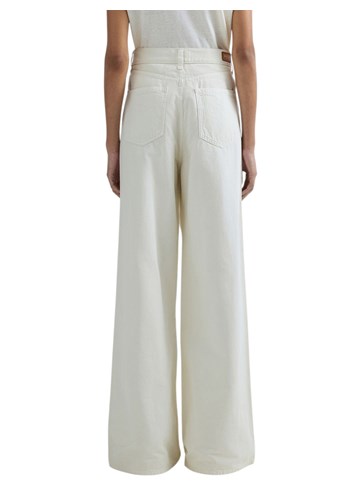 Replay BIJELE PAMUČNE HLAČE SA ŠIROKIM NOGAVICAMA - 3