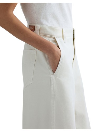 Replay BIJELE PAMUČNE HLAČE SA ŠIROKIM NOGAVICAMA - 5