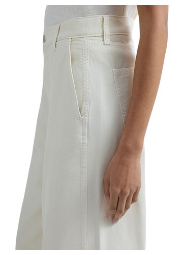 Replay BIJELE PAMUČNE HLAČE SA ŠIROKIM NOGAVICAMA - 6