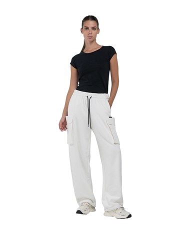Replay bijele relaxed fit cargo hlače