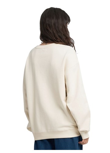 Replay BIJELI OVERSIZE SWEATSHIRT S MINI PRINTOM - 3