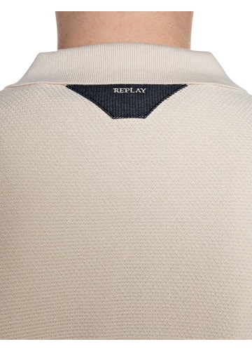 Replay BIJELI PAMUČNI PULOVER KRATKIH RUKAVA - 6