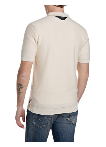 Replay BIJELI PAMUČNI PULOVER KRATKIH RUKAVA - 2