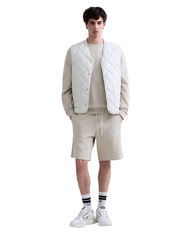 Replay bijeli prošiveni prsluk regularnog kroja