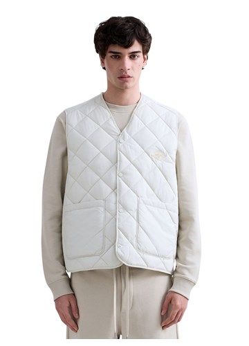 Replay BIJELI PROŠIVENI PRSLUK REGULARNOG KROJA - 2