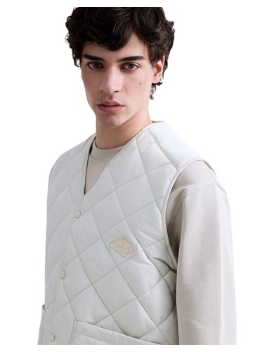 Replay BIJELI PROŠIVENI PRSLUK REGULARNOG KROJA - 5