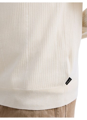 Replay BIJELI REBRASTI PAMUČNI PULOVER - 6