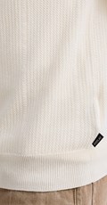 BIJELI REBRASTI PAMUČNI PULOVER - 6