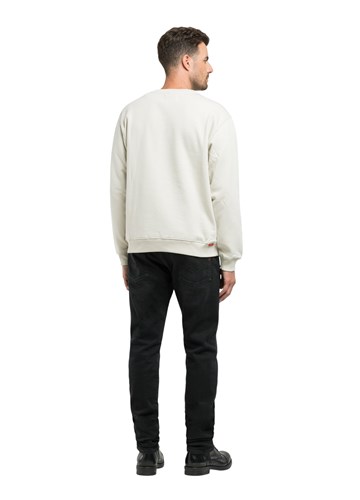 Replay BIJELI SWEATSHIRT OD ČEŠLJANOG PAMUKA - 2