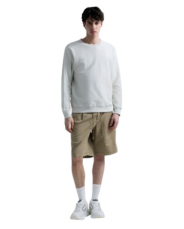 Replay bijeli sweatshirt od žerseja s replay natpisom