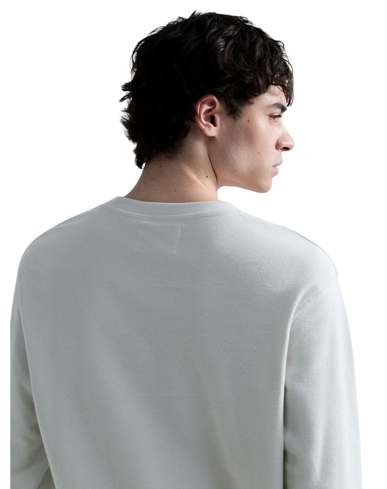 Replay BIJELI SWEATSHIRT OD ŽERSEJA S REPLAY NATPISOM - 7