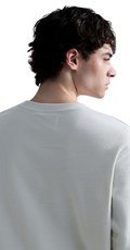 BIJELI SWEATSHIRT OD ŽERSEJA S REPLAY NATPISOM - 7