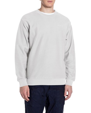 Replay bijeli sweatshirt od žerseja s replay natpisom