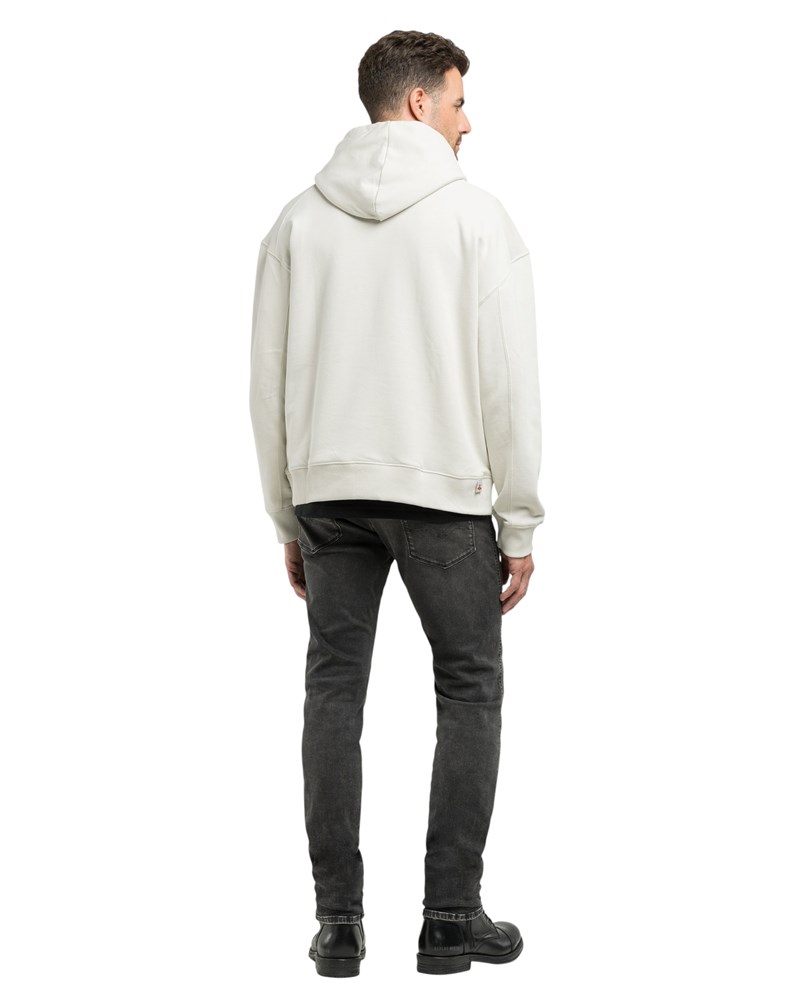 Replay BIJELI SWEATSHIRT S IZVEZENIM REPLAY NATPISOM - 2
