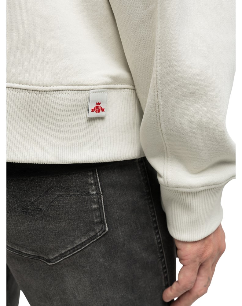 Replay BIJELI SWEATSHIRT S IZVEZENIM REPLAY NATPISOM - 4