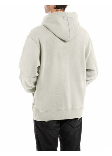 Replay BIJELI SWEATSHIRT S IZVEZENIM REPLAY NATPISOM - 2