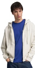 BIJELI SWEATSHIRT S KAPULJAČOM I ZATVARAČEM - 2