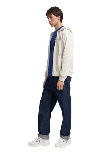 Replay BIJELI SWEATSHIRT S KAPULJAČOM I ZATVARAČEM - 4