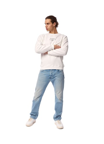 Replay BIJELI SWEATSHIRT S MINI REPLAY ORIGINAL PRINTOM  - 1