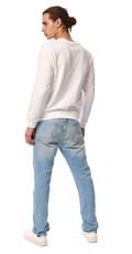 BIJELI SWEATSHIRT S MINI REPLAY ORIGINAL PRINTOM  - 4