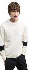 BIJELI SWEATSHIRT S PRINTOM I DETALJIMA NA RUKAVIMA - 3