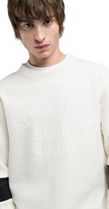 BIJELI SWEATSHIRT S PRINTOM I DETALJIMA NA RUKAVIMA - 9