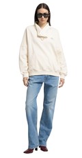 BIJELI SWEATSHIRT S VISOKIM OVRATNIKOM - 1