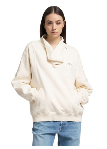 Replay BIJELI SWEATSHIRT S VISOKIM OVRATNIKOM - 2