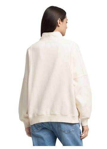 Replay BIJELI SWEATSHIRT S VISOKIM OVRATNIKOM - 3