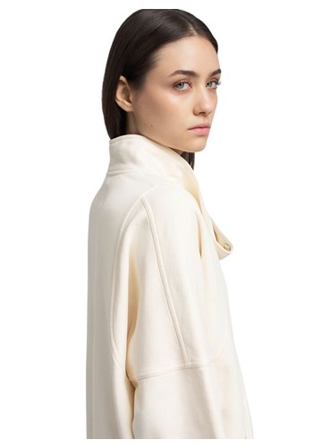 Replay BIJELI SWEATSHIRT S VISOKIM OVRATNIKOM - 6