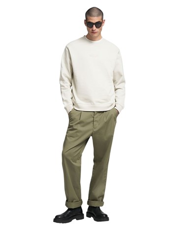 Replay bijeli sweatshirt s malim replay natpisom